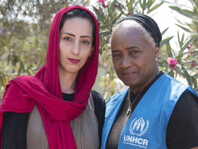 UNHCR Goodwill Amabassador Barbara Hendricks meets refugees in Greece