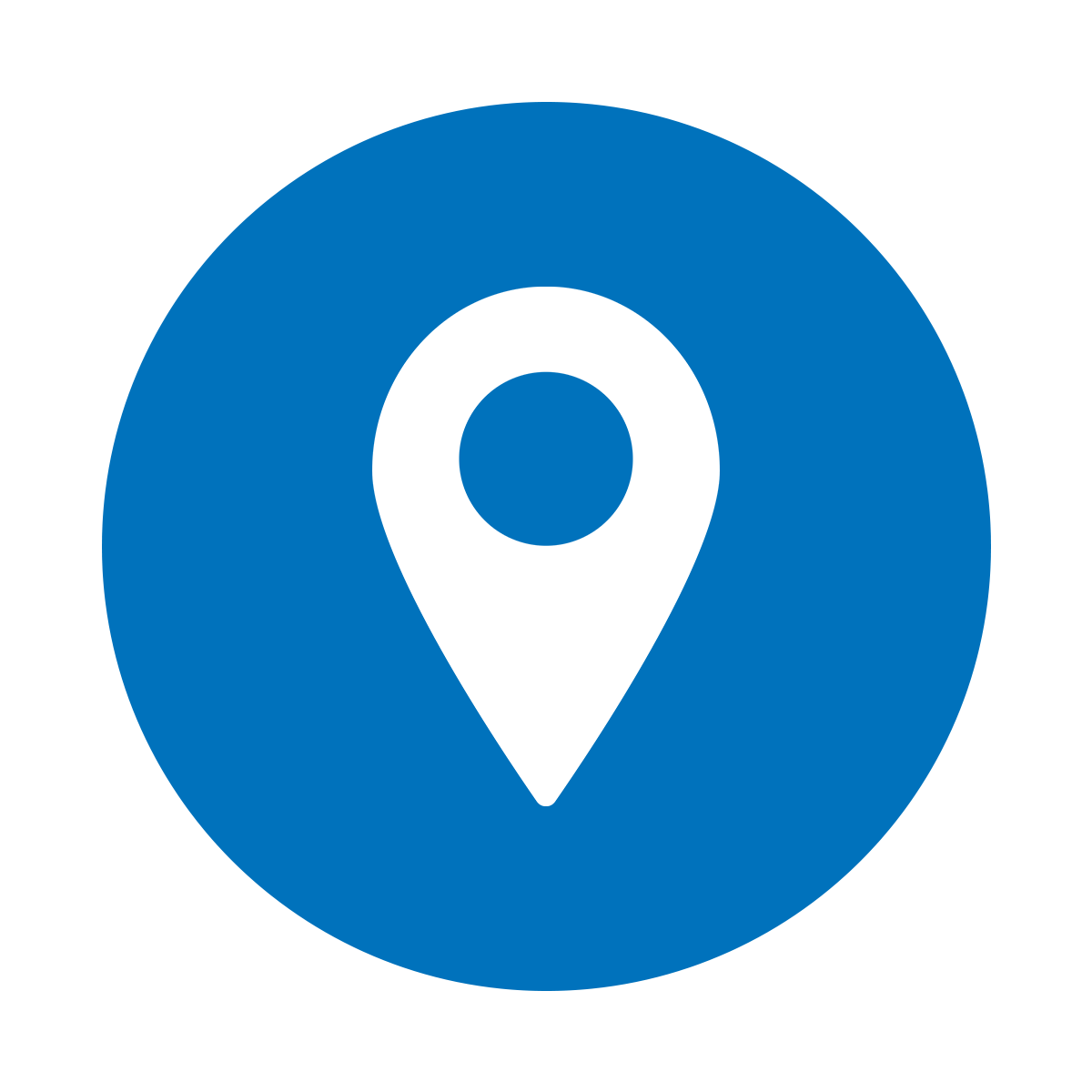 An icon of a map pin 