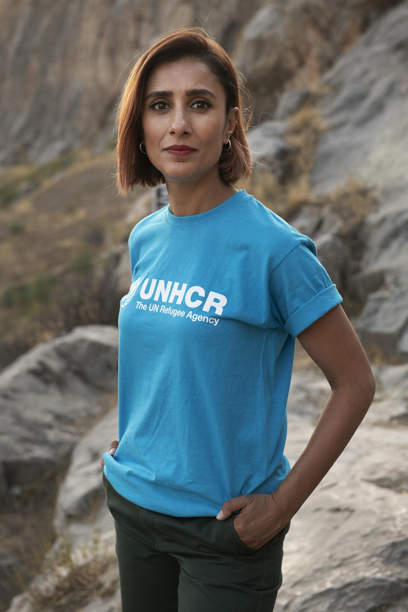 Anita Rani, UNHCR High Profile Supporter, in Kyrgyzstan