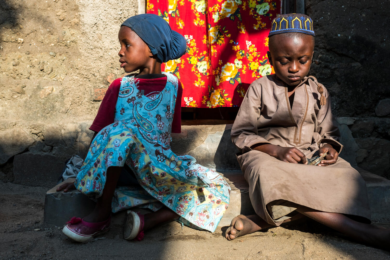 Democratic Republic of the Congo. Burundian children adapt to life in a new country