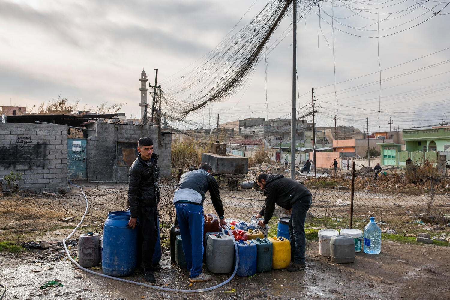 Iraq. Civilians in war torn Mosul