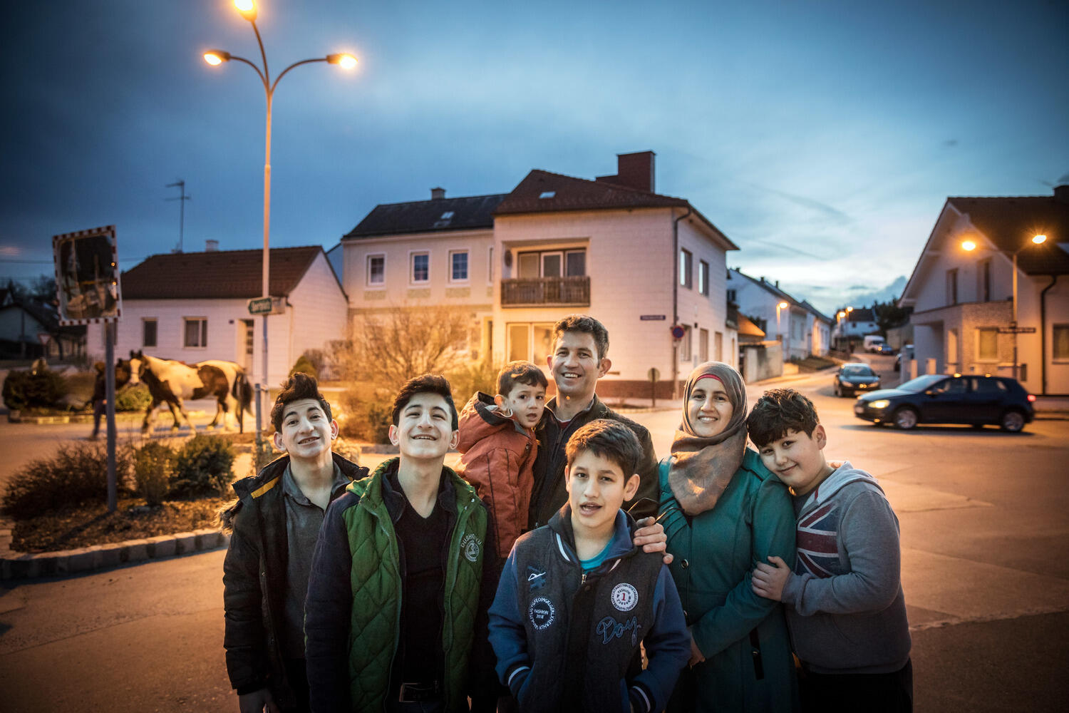 Austria. Refugees long for reunion with loved ones left behind.