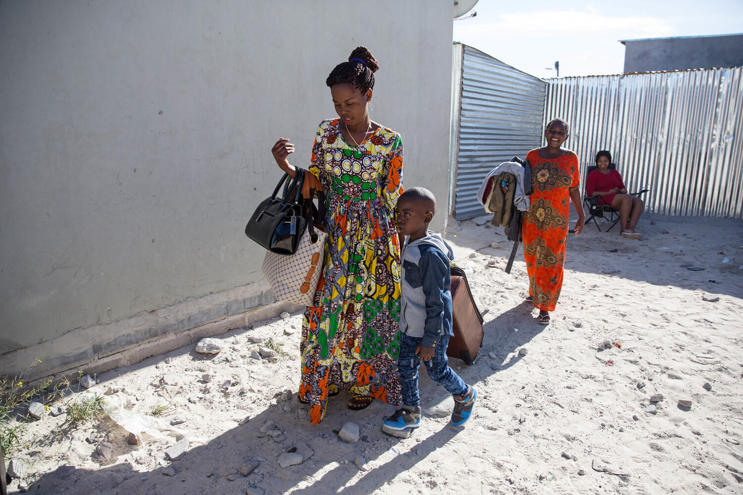 South Africa. Congolese refugees resettled to France
