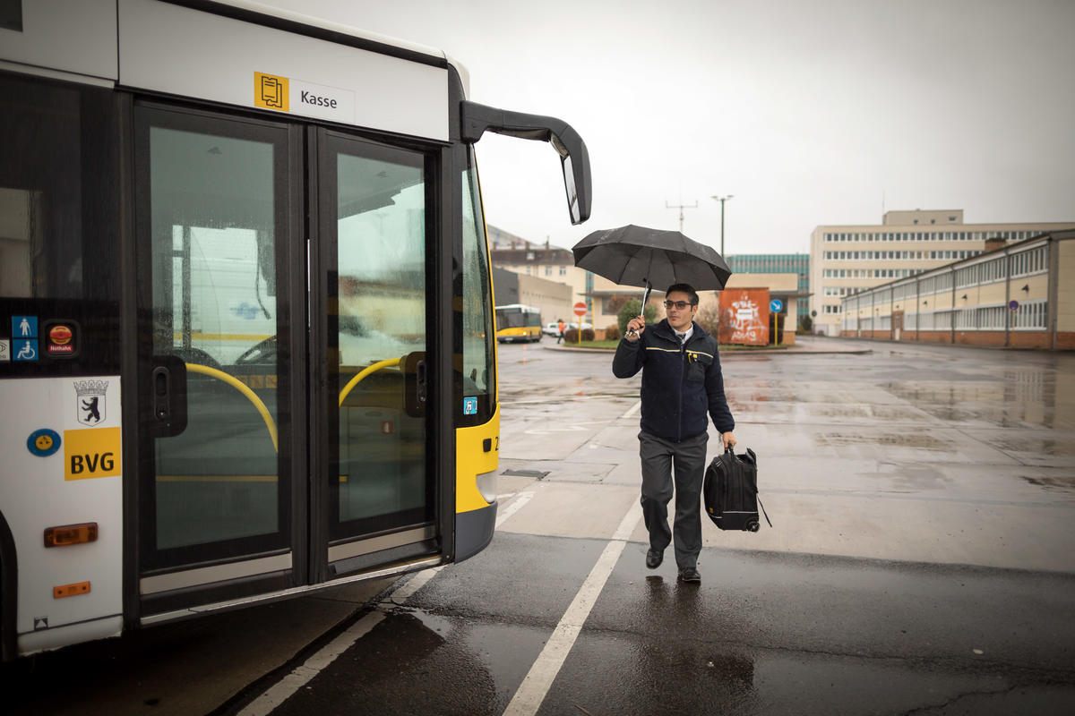 Germany. Syrian refugee steers into new life as Berlin bus driver