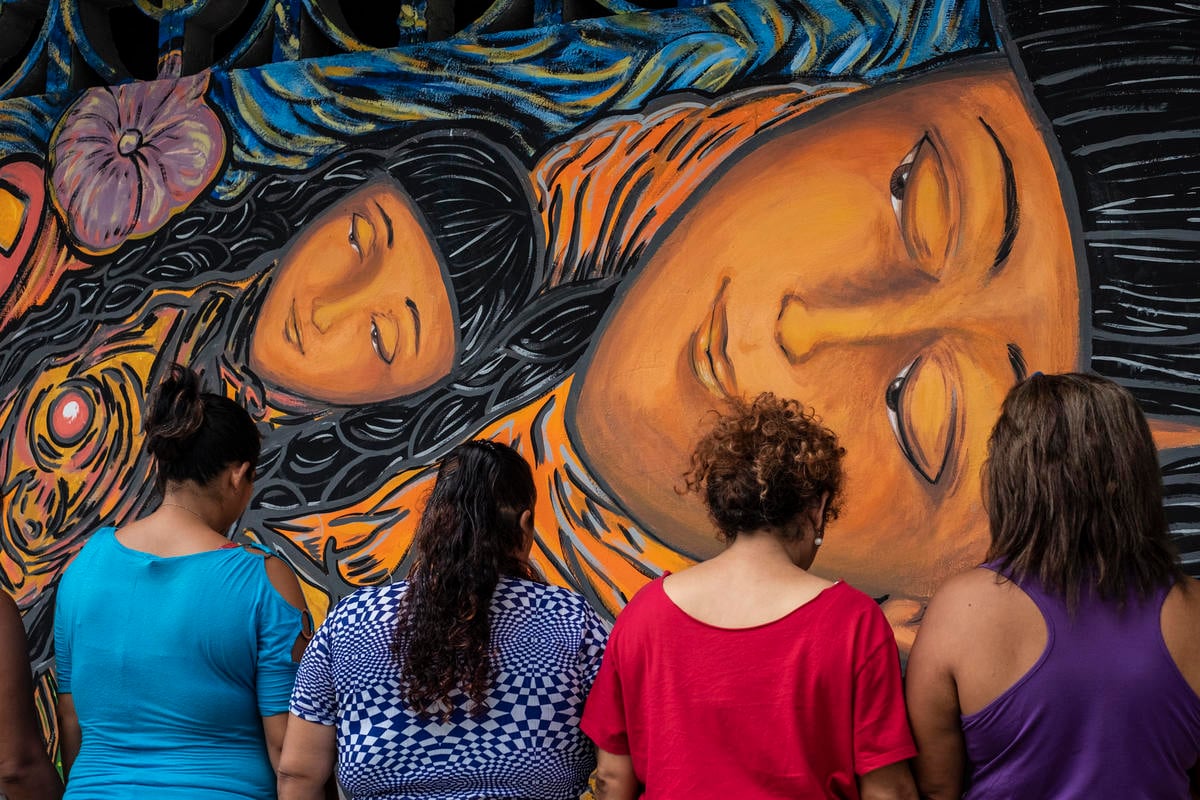 Mexico. Central American women find safety and strength in mural painting
