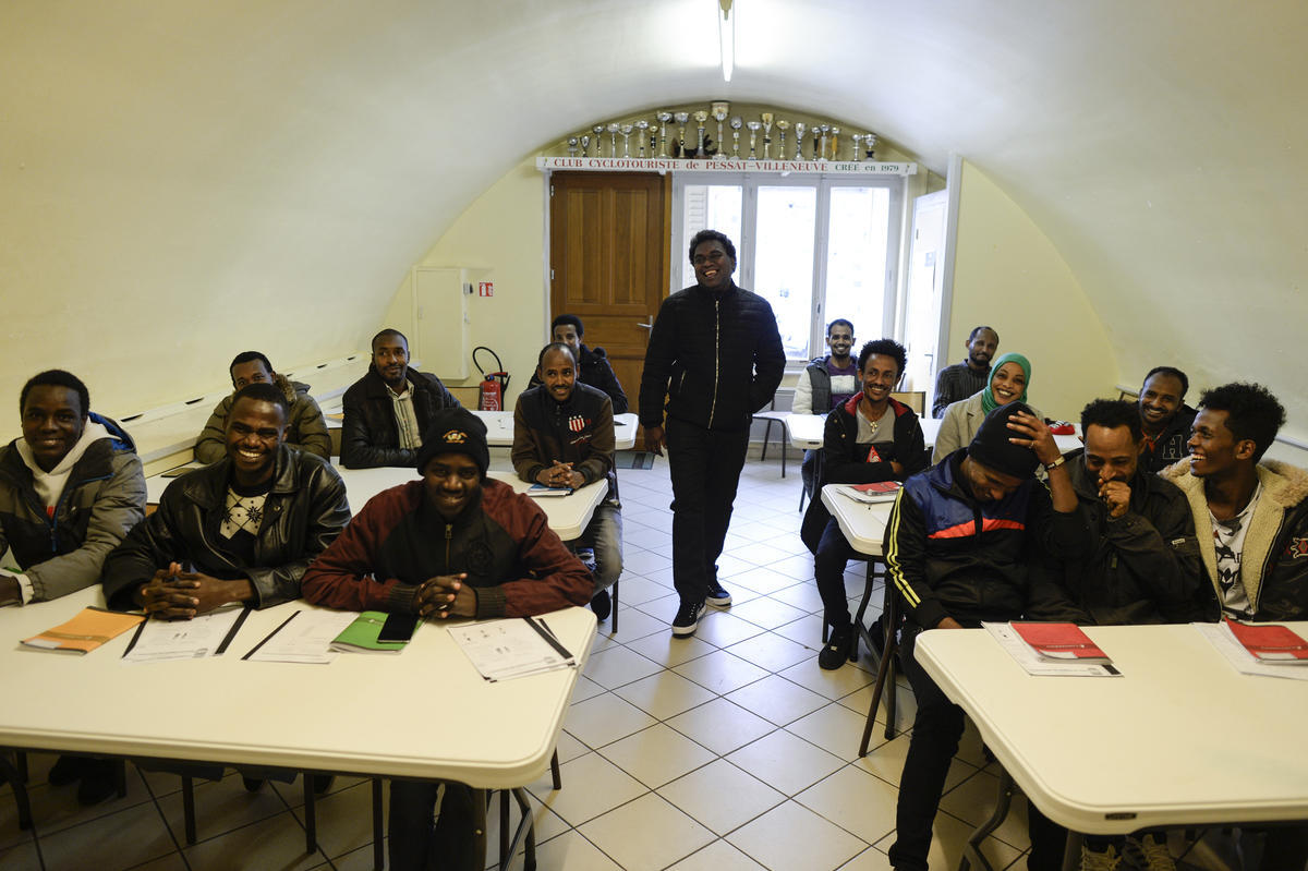 France.A Village opens homes for refugees