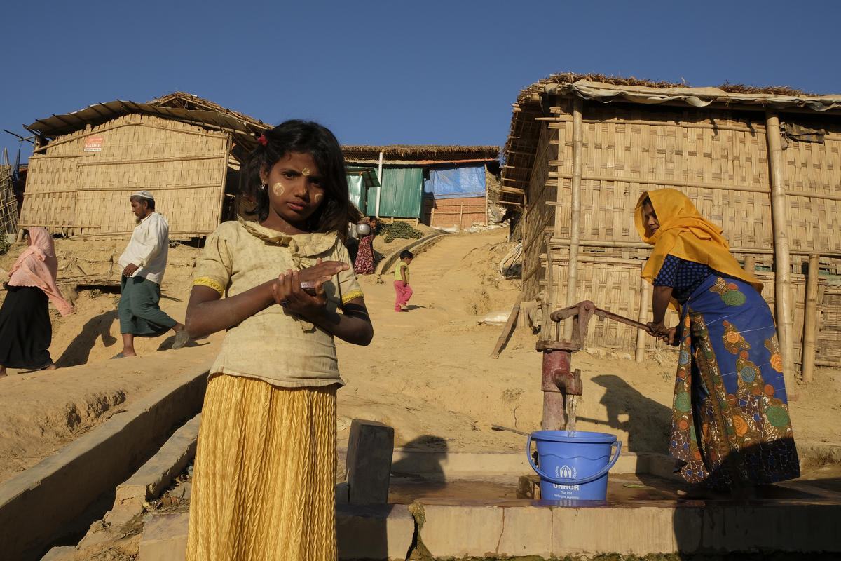 Bangladesh. The Rohingya refugees who fled Myanmar to safety in Cox's Bazar