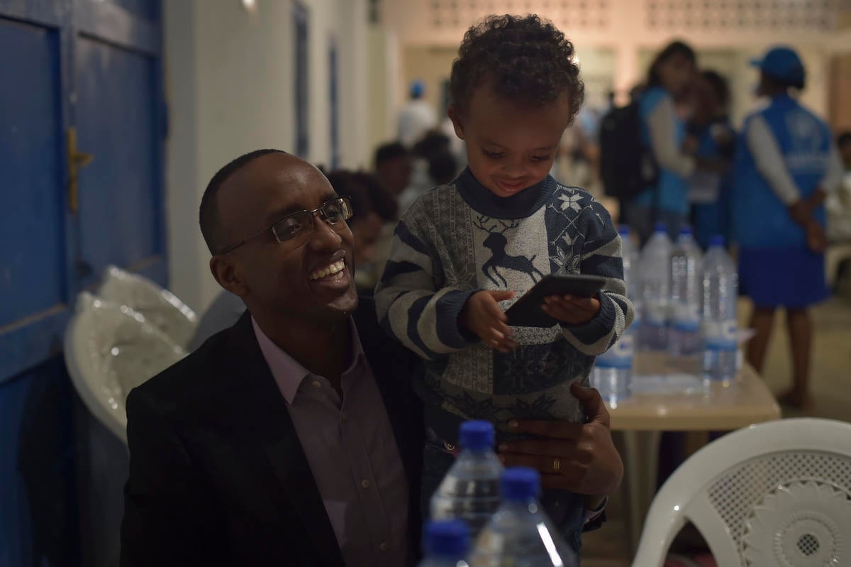 Rwanda. The first batch of refugees arrive at the Gashora Emergency Transit Center in Rwanda after having been released from detention centers in Libya
