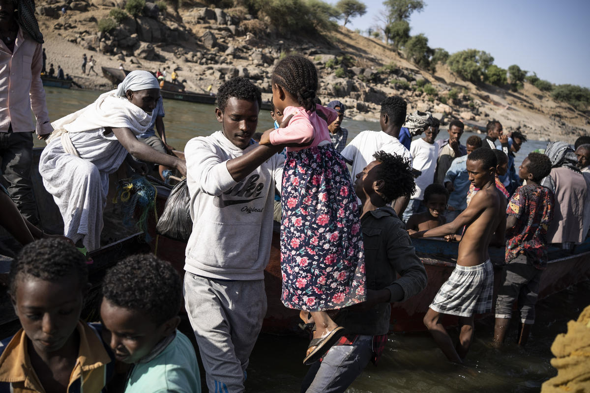 Sudan. Ethiopians flee to Sudan to Take Shelter.