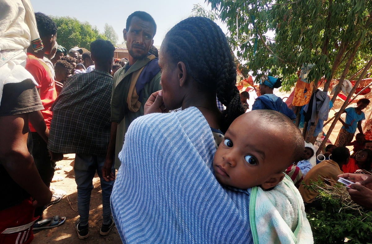 Sudan. Ethiopian refugees fleeing violence in Tigray region