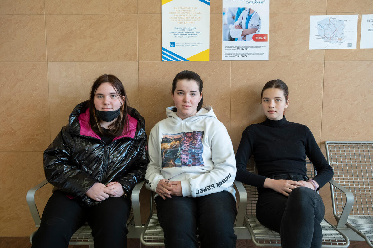 Poland. Refugees from Ukraine at Rzeszow train station