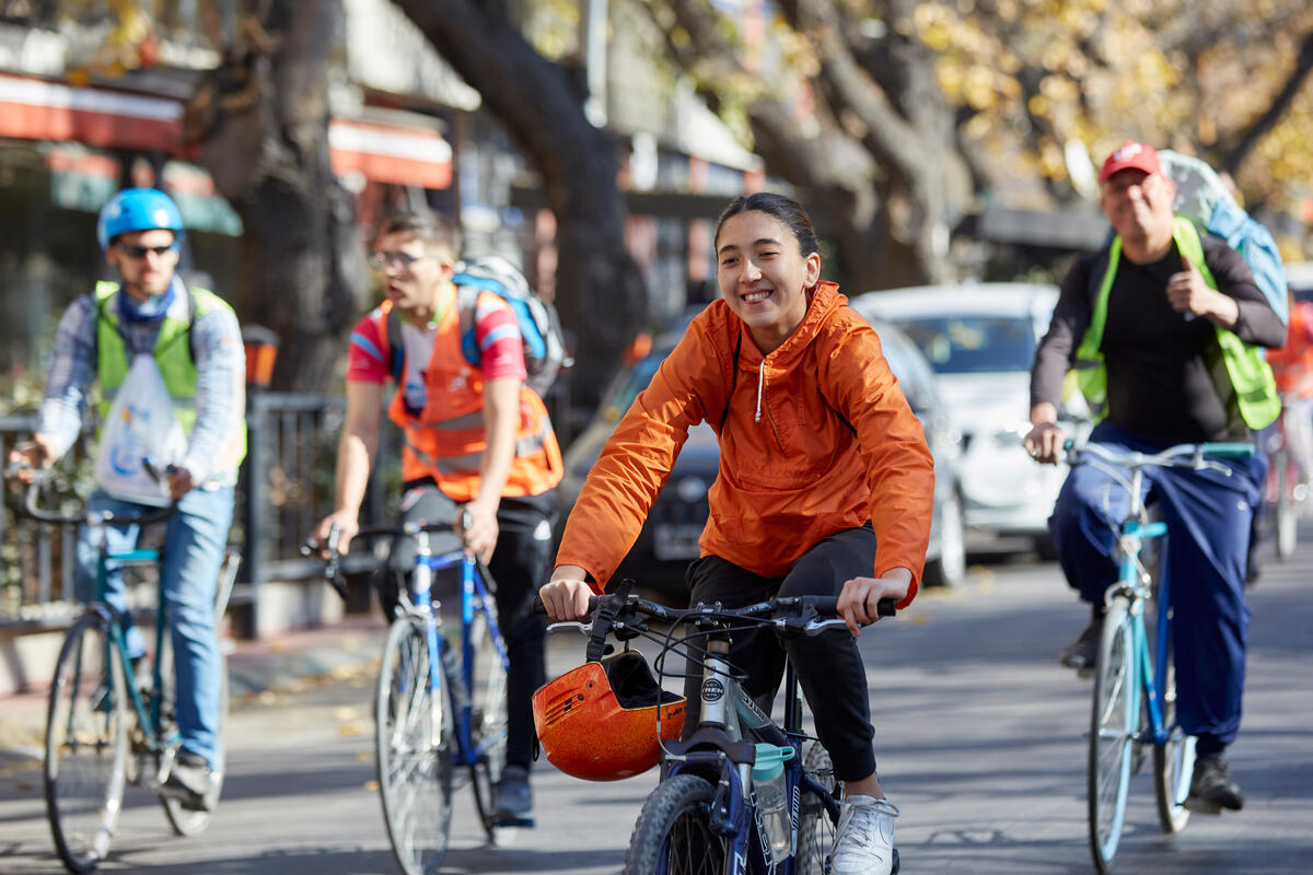 Argentina. UNHCR commemorates 2022 World Refugee Day with bike rides across the country