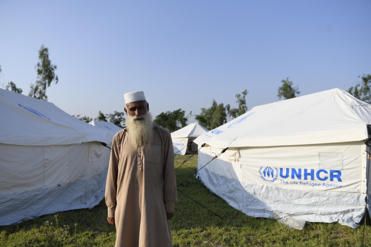 Pakistan. Afghan refugees in Pakistan receive support from UNHCR after devastating floods in the country