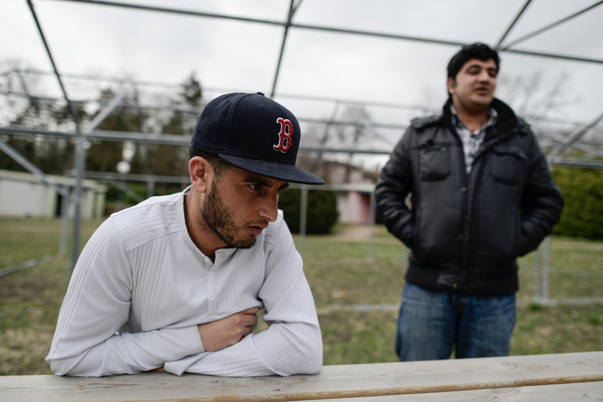 France. Rural village opens its chateau to refugees