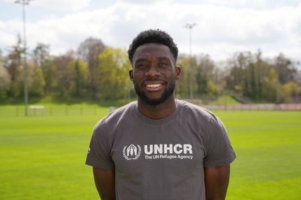 Alphonso Davies, UNHCR Goodwill Ambassador and FC Bayern Munich and captain for Canada’s national team