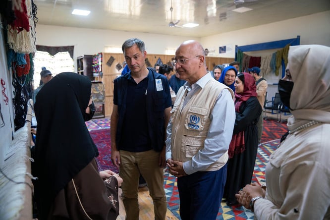 Afghanistan. UNHCR-supported carpet weaving centre creates livelihood opportunities for women