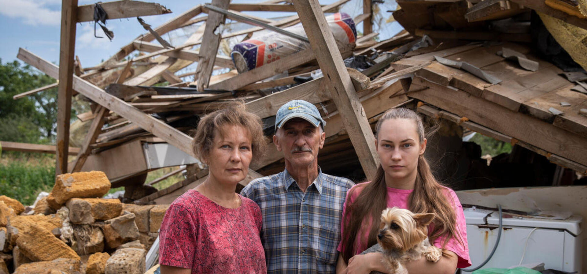 Ukrainian village torn apart by war begins long process of rebuilding UNHCR pic