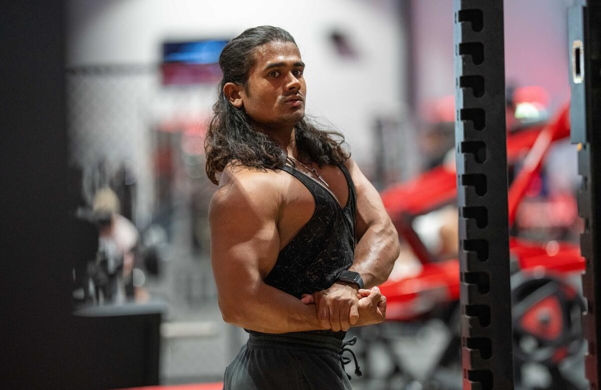 Australia. Rohingya refugee body builder