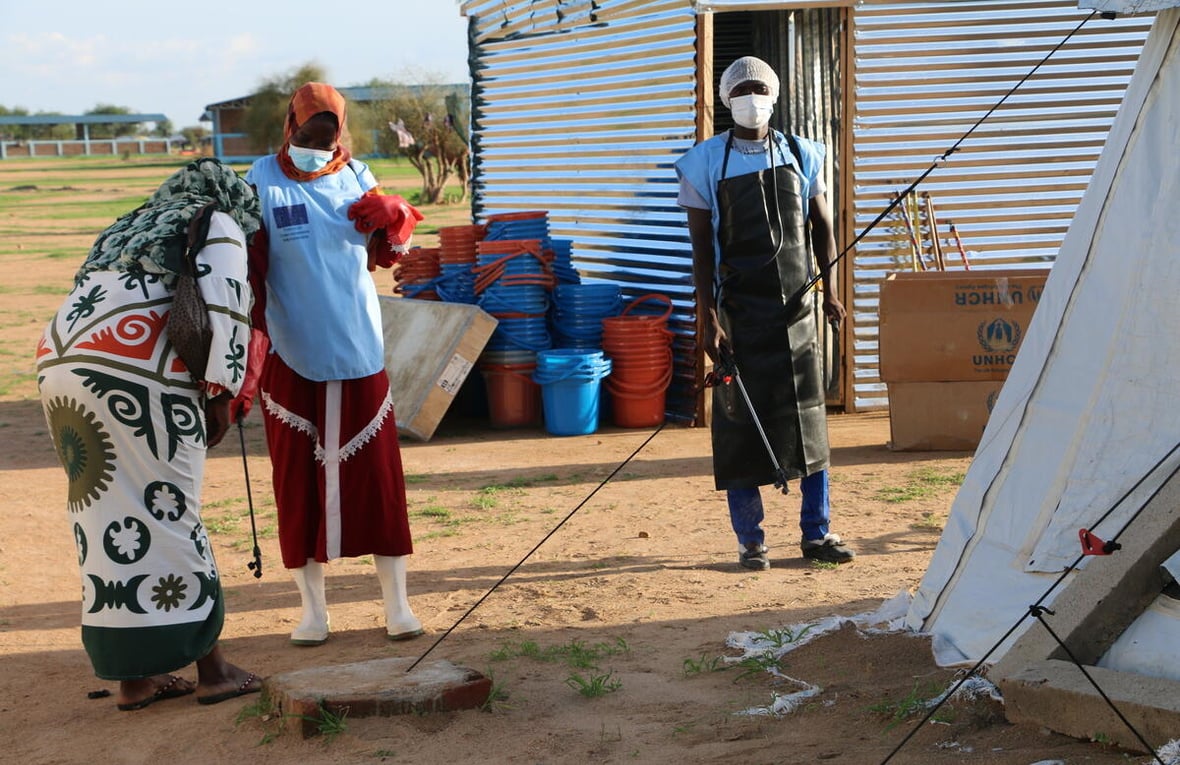 Chad. Disinfection of premises in Dougui to limit the spread of cholera in Dougui
