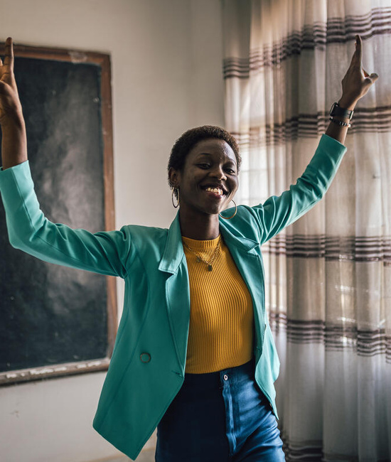 حصلت مورييل، وهي من جمهورية الكونغو الديمقراطية، على شهادتها في مجال الصحة العامة من جامعة لوميير دي بوجومبورا، بوروندي، بعد حصولها على منحة DAFI الدراسية.