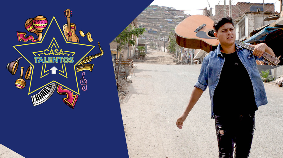 Luis with his guitar