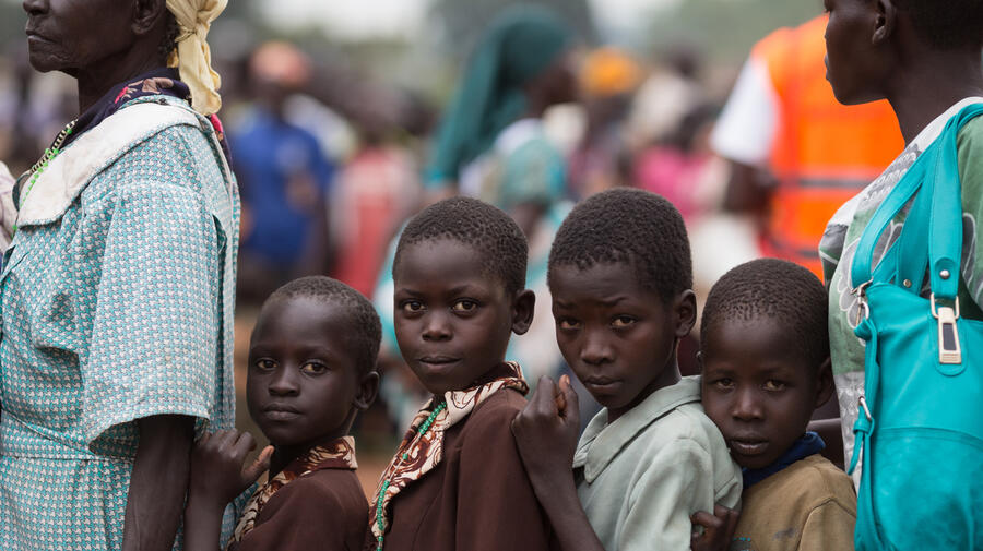 Uganda. Refugees from South Sudan arrive in Northern Uganda