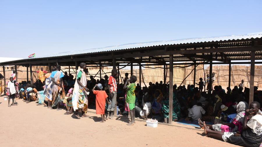 Sudan. Registration of new South Sudanese arrivals at Al Waral site