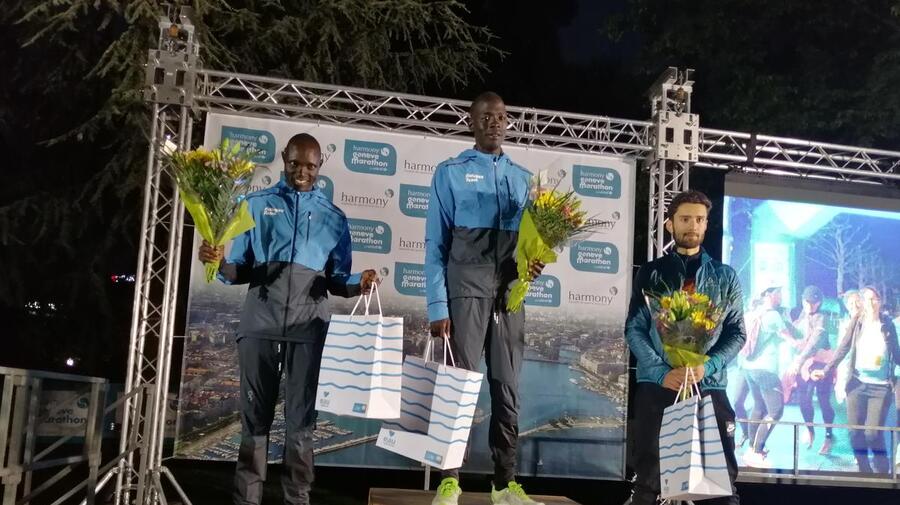 Switzerland. Refugee athletes at Geneva Marathon