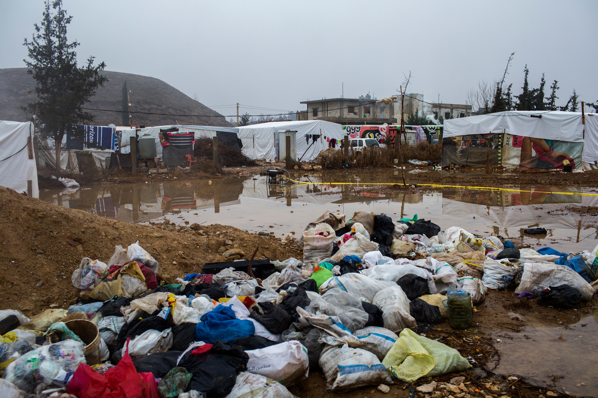Lebanon. Syrian refugees facing the winter