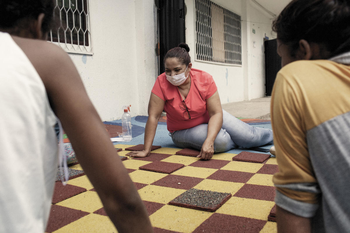 Educators at the Fundación Renacer have to work hard to earn the children's trust.