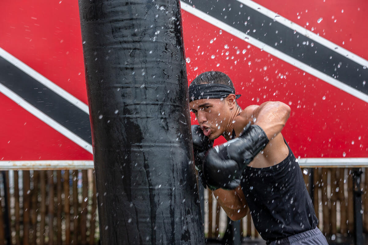Refugee athlete Eldric Sella.