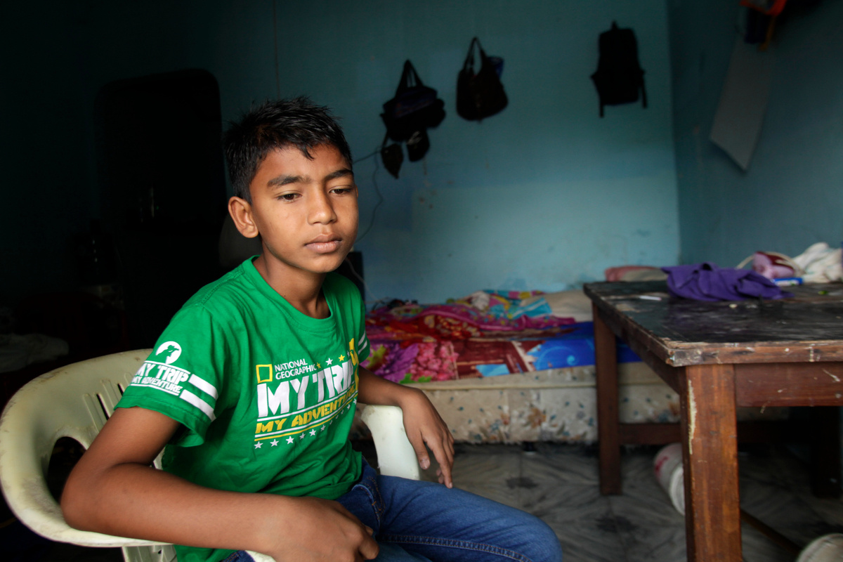 Indonesia. Rohingya siblings split by tragedy
