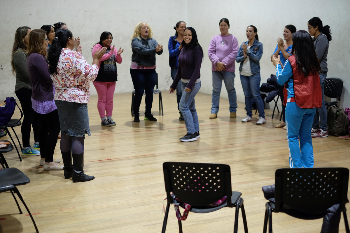 Activities for refugee and migrant children from Venezuela and Colombia bring parents together in Ecuador