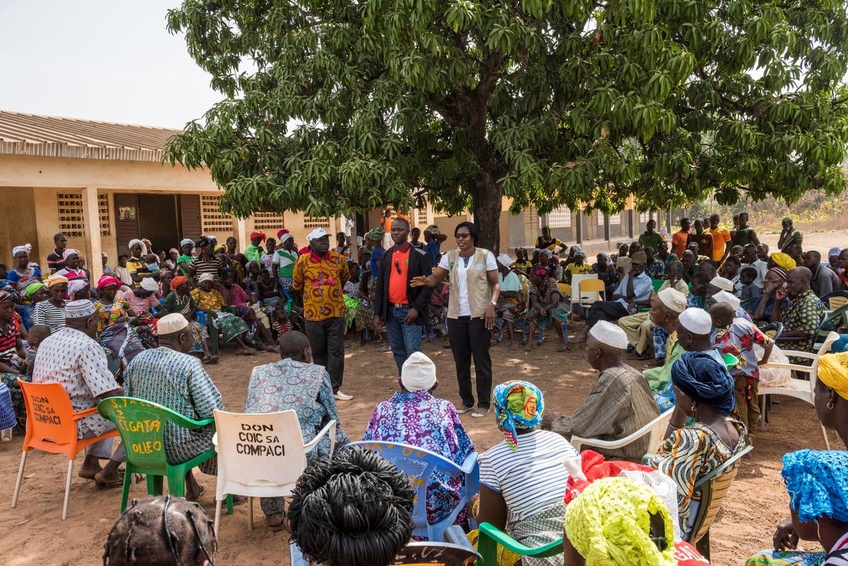Côte d'Ivoire. UNHCR supporting an organisation campaigning against statelessness