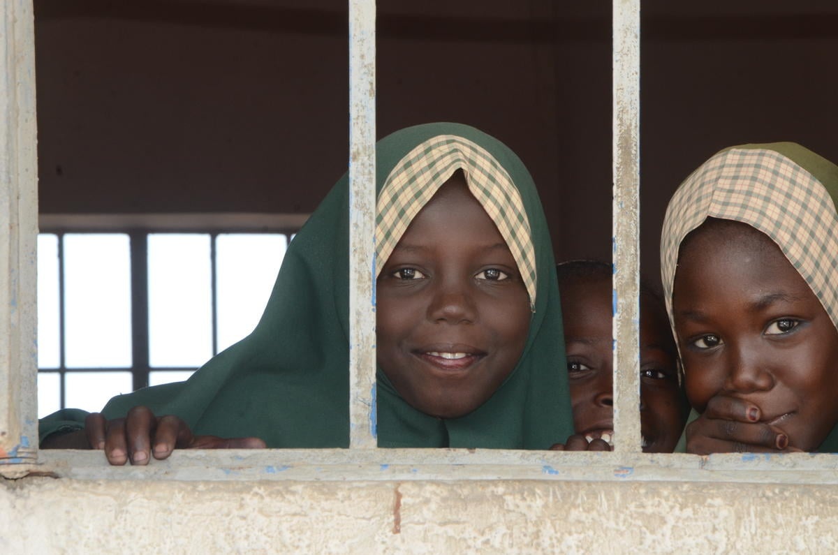 Nigeria. Internally displaced in Mohammed Goni International Stadium camp