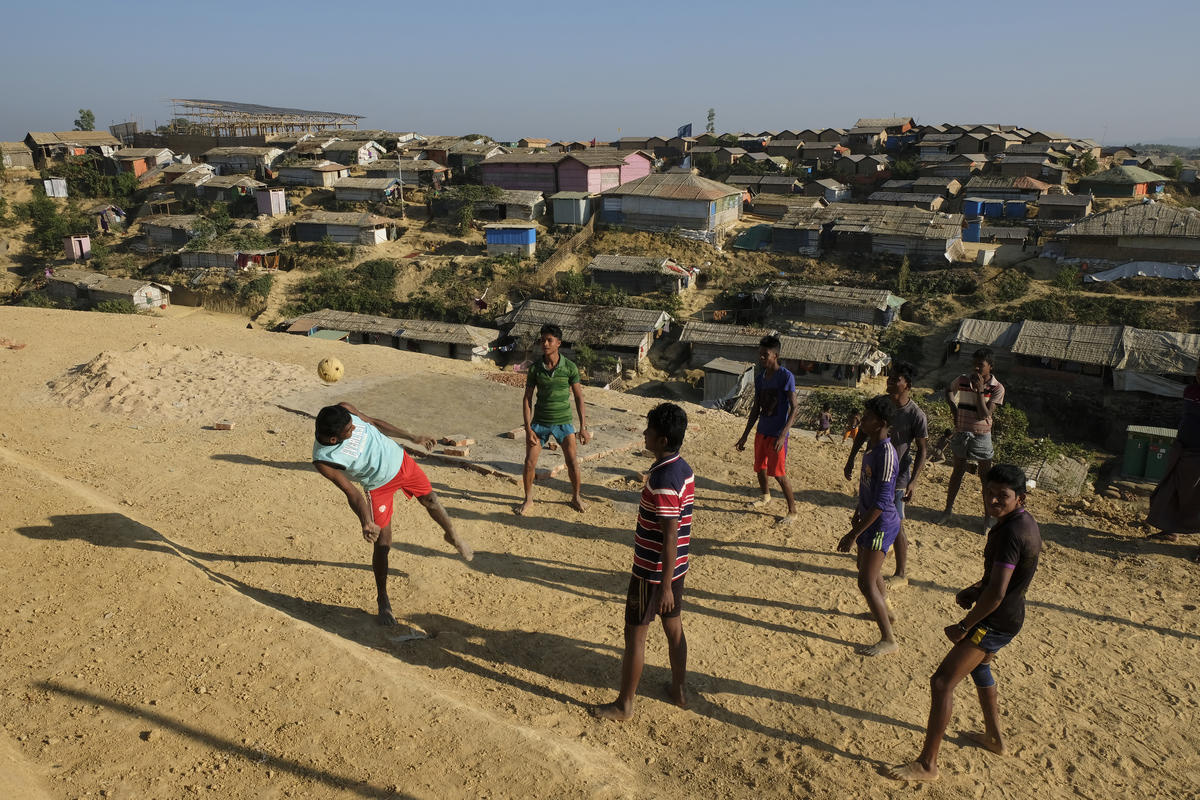 Bangladesh. UNHCR staff's visit to Rohingya refugees in Kutapalong mega camp in Cox's Bazaar.