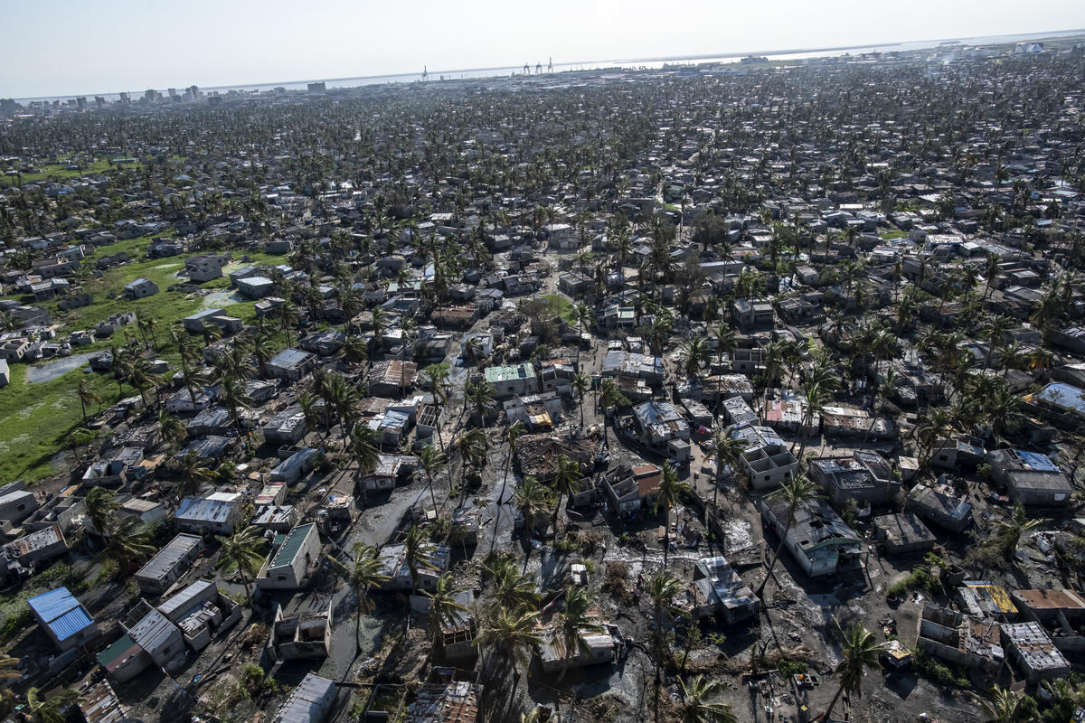 Mozambique. Aerial view of Beira