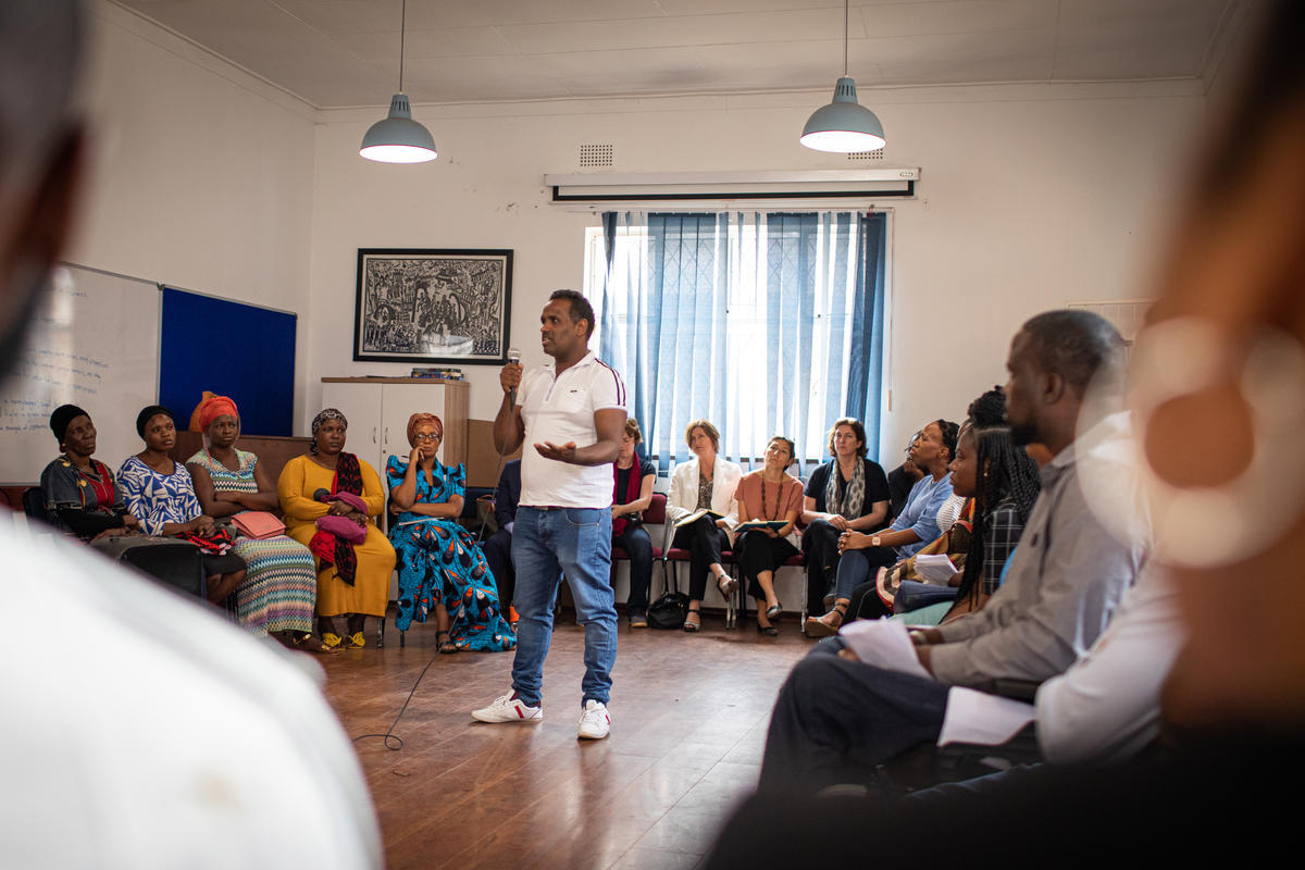 South Africa. Refugees Chief Meets with Refugees affected by violence in Johannesburg