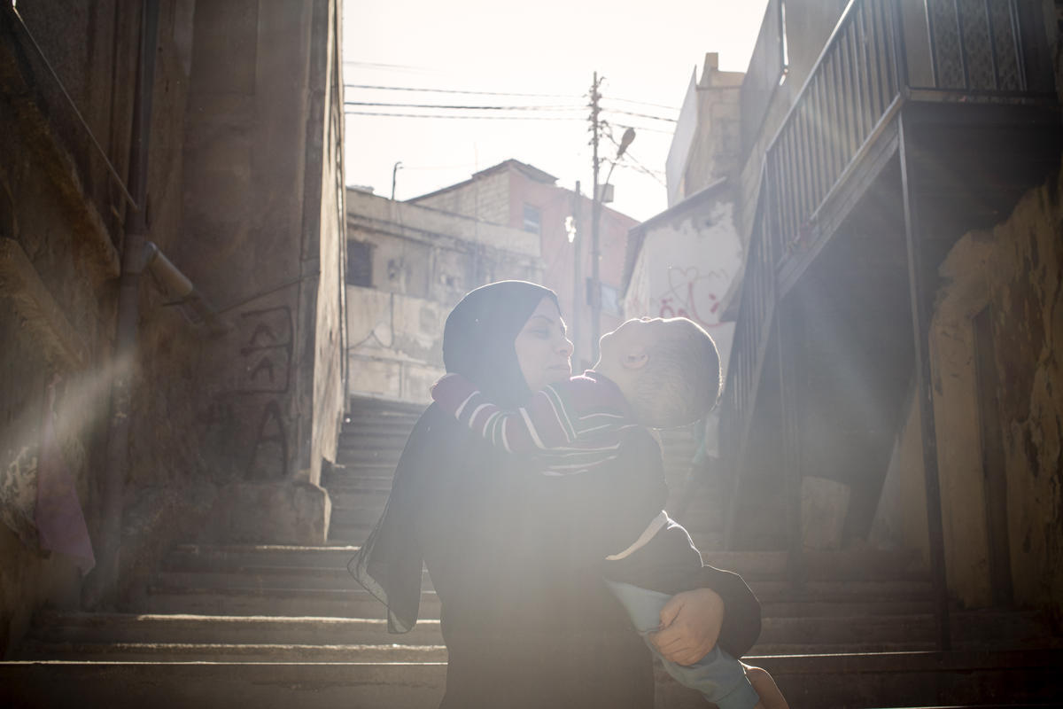 Jordan. Nine years of conflict weigh heavy on Syrian refugee girl