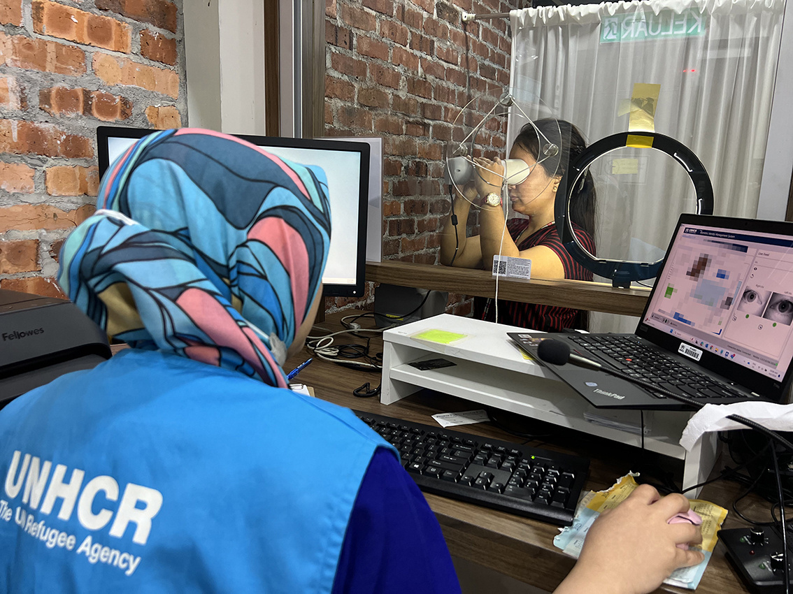 UNHCR has used biometric registration system since 2006. Today that system captures both fingerprint and iris images as well as a facial photograph.