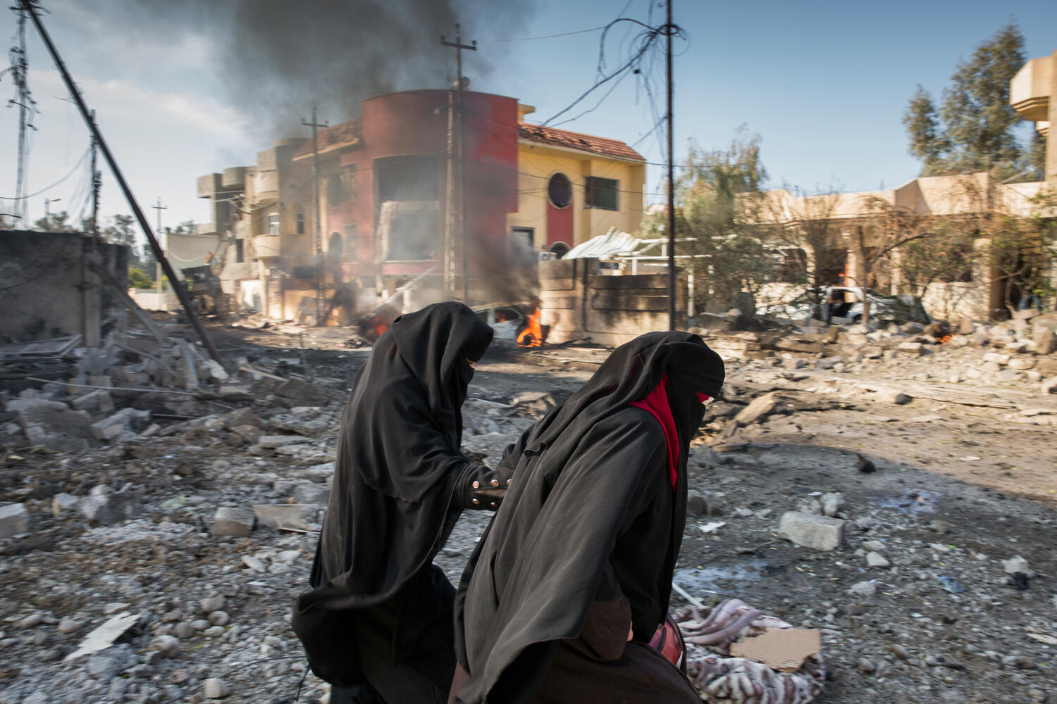 Iraq. Civilians in war torn Mosul