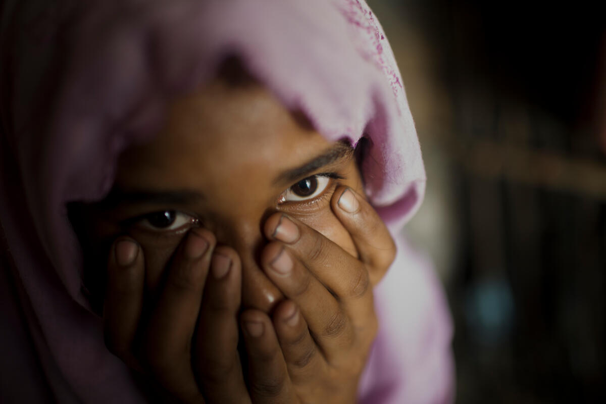 Bangladesh. Rohingya refugees displaced by violence in Myanmar