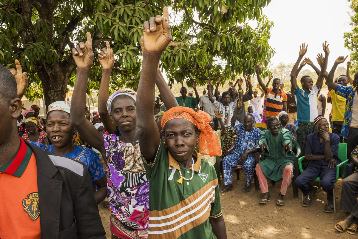 Côte d'Ivoire. UNHCR supporting an organisation campaigning against statelessness