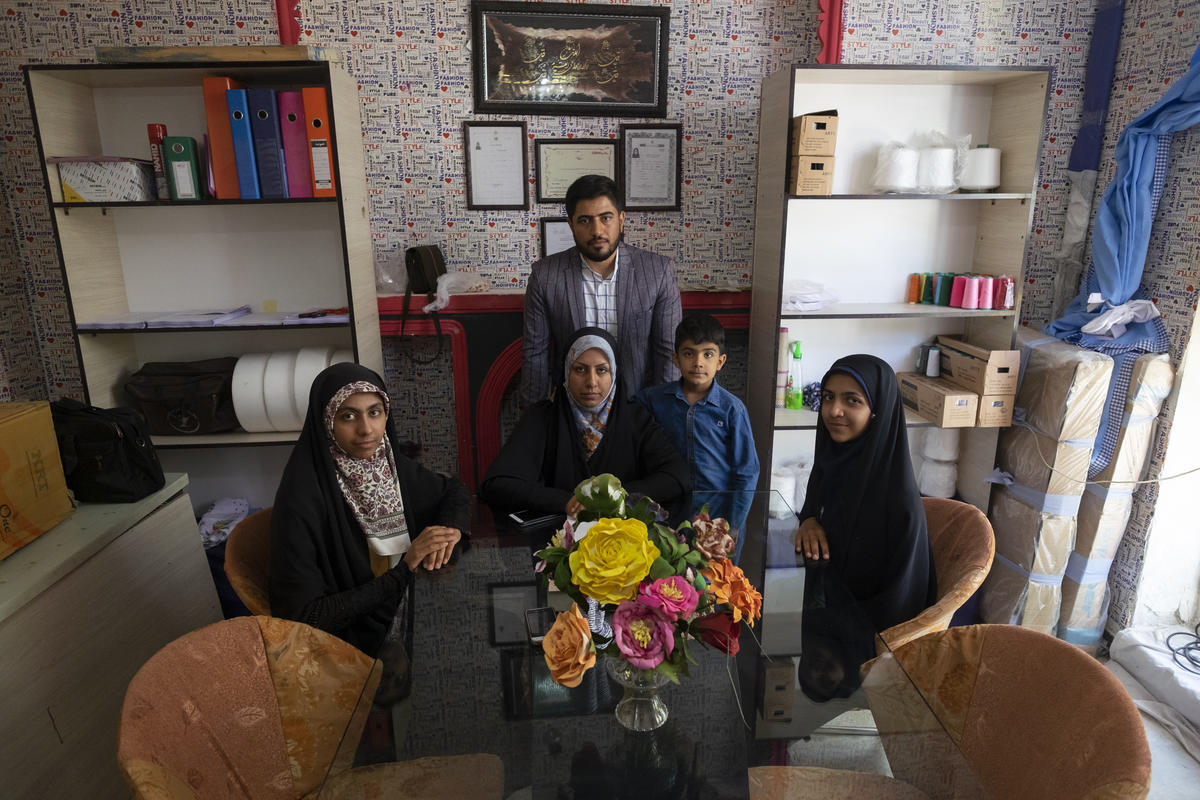 Iran. Afghan widow sets up small business employing fellow refugees