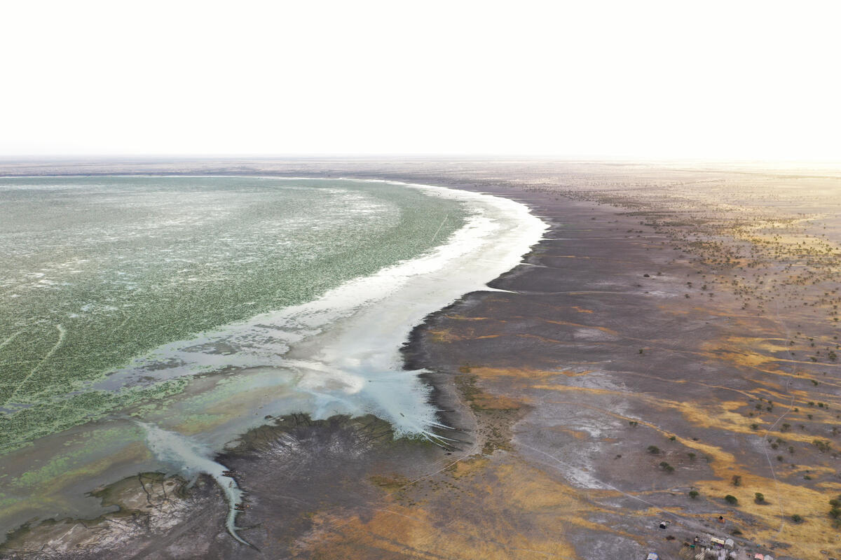Lake dwindling 