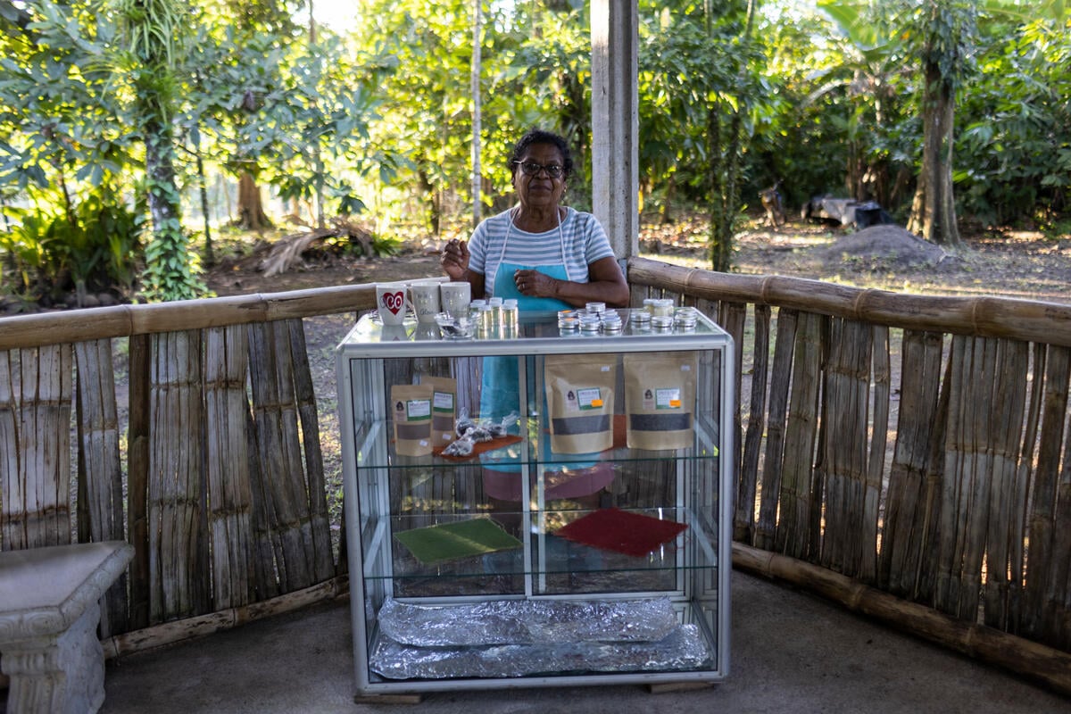 Cacaotica's procucts include everything from chocolate bars and chocolate-flavoured tea to lip balm and hand lotion.