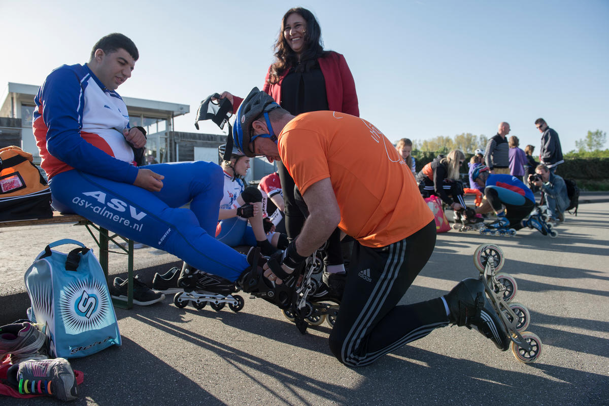 Netherlands. Mina Baghat, 26 yrs old, is a Egyptian status holder living in the Netherlands. He is a Special Olympics Athlete.