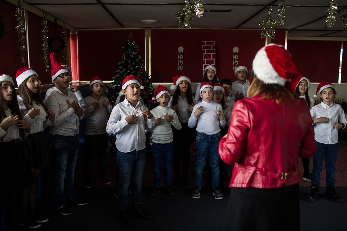 Christmas choir by deaf children at FAID school