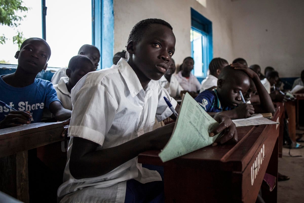 Democratic Republic of Congo. Helping South Sudanese children attend school