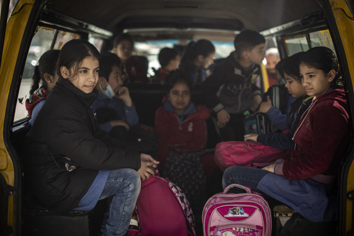 Jordan. Nine years of conflict weigh heavy on Syrian refugee girl
